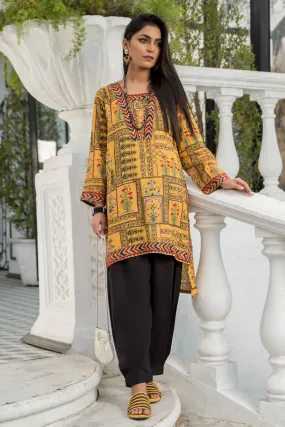 1PC Anarkali Digital Linen Shirt 47