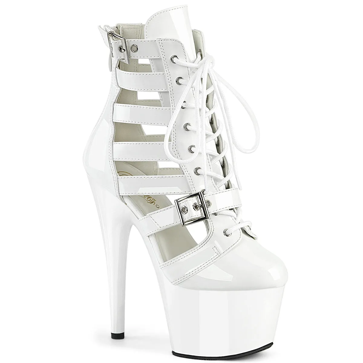 7 Inch Heel ADORE-1013MST White Patent