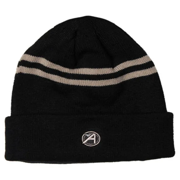 AHEAD Black/Khaki Toque Double Stripe