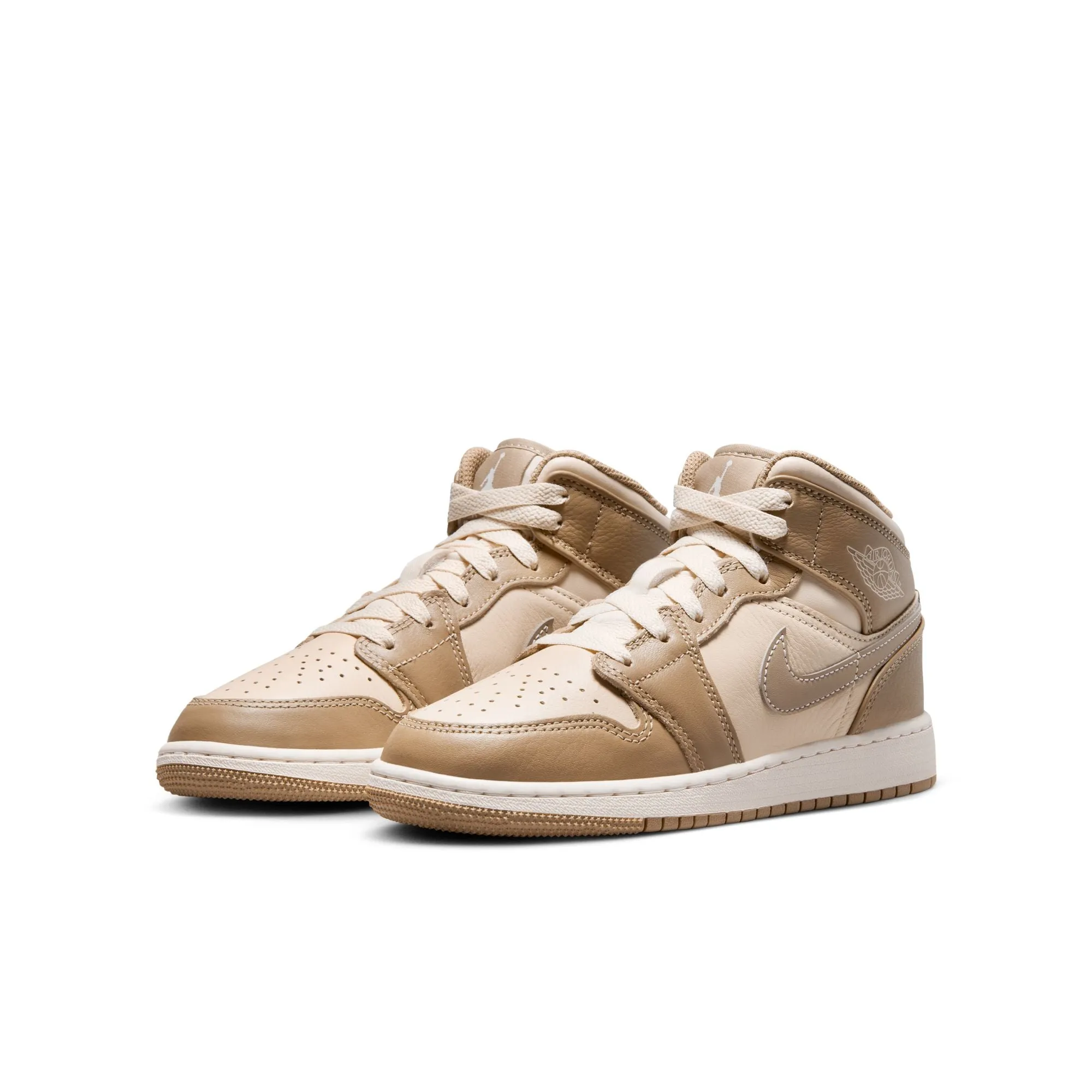 Air Jordan 1 Mid BG (Legend Lt Brown/Khaki/Phantom)