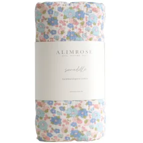 Alimrose Muslin Swaddle Liberty Blue