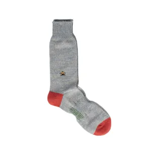 Anonymous Ism Gohemp Embroidery Crew Socks Red