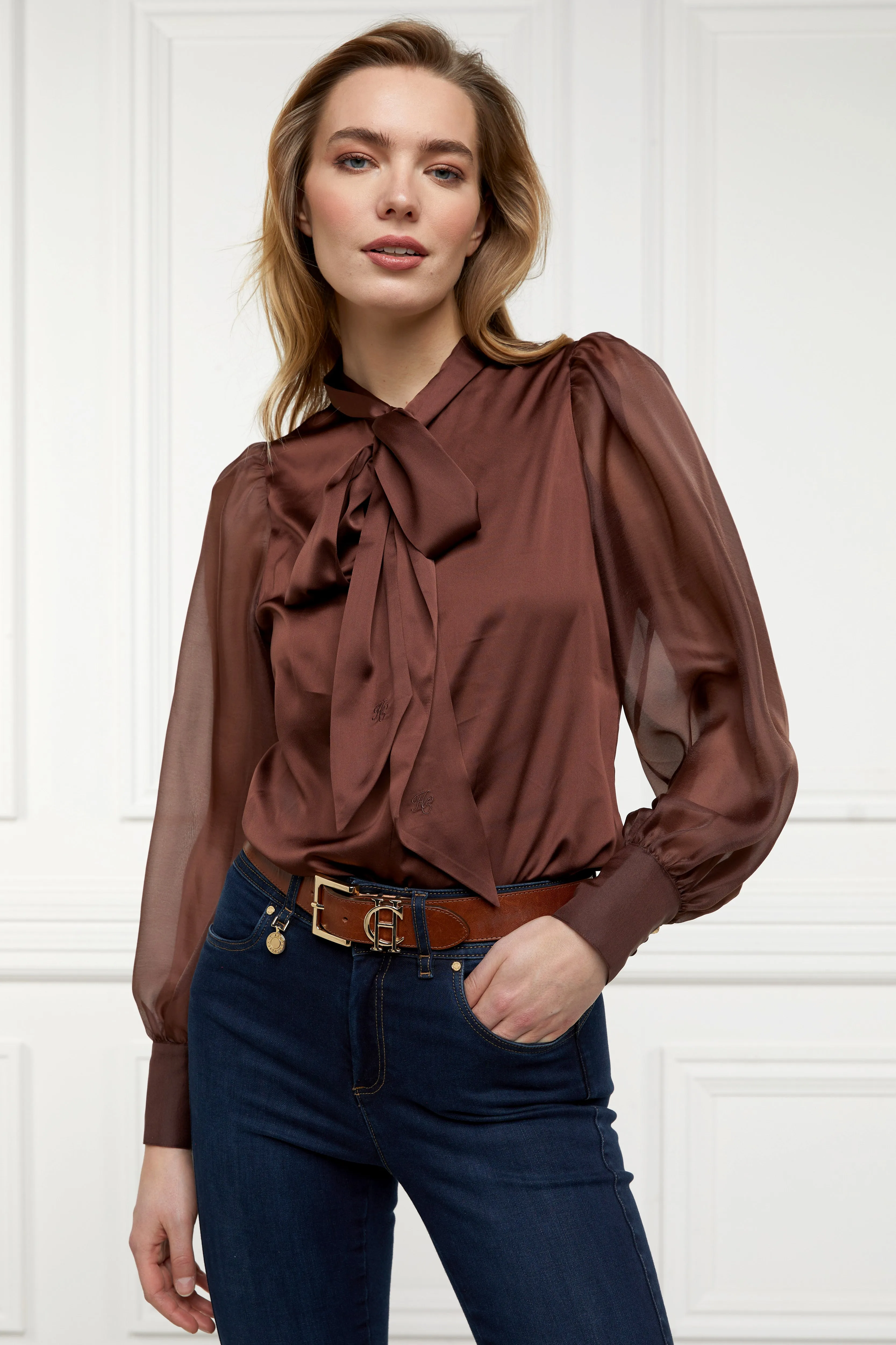 Ariella Blouse (Chocolate)