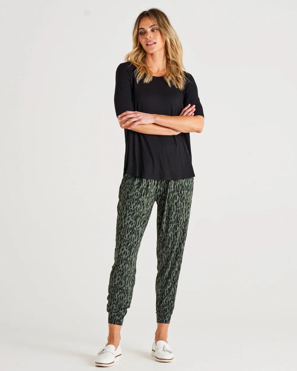 Betty Basics Paris Pant Abstract Print