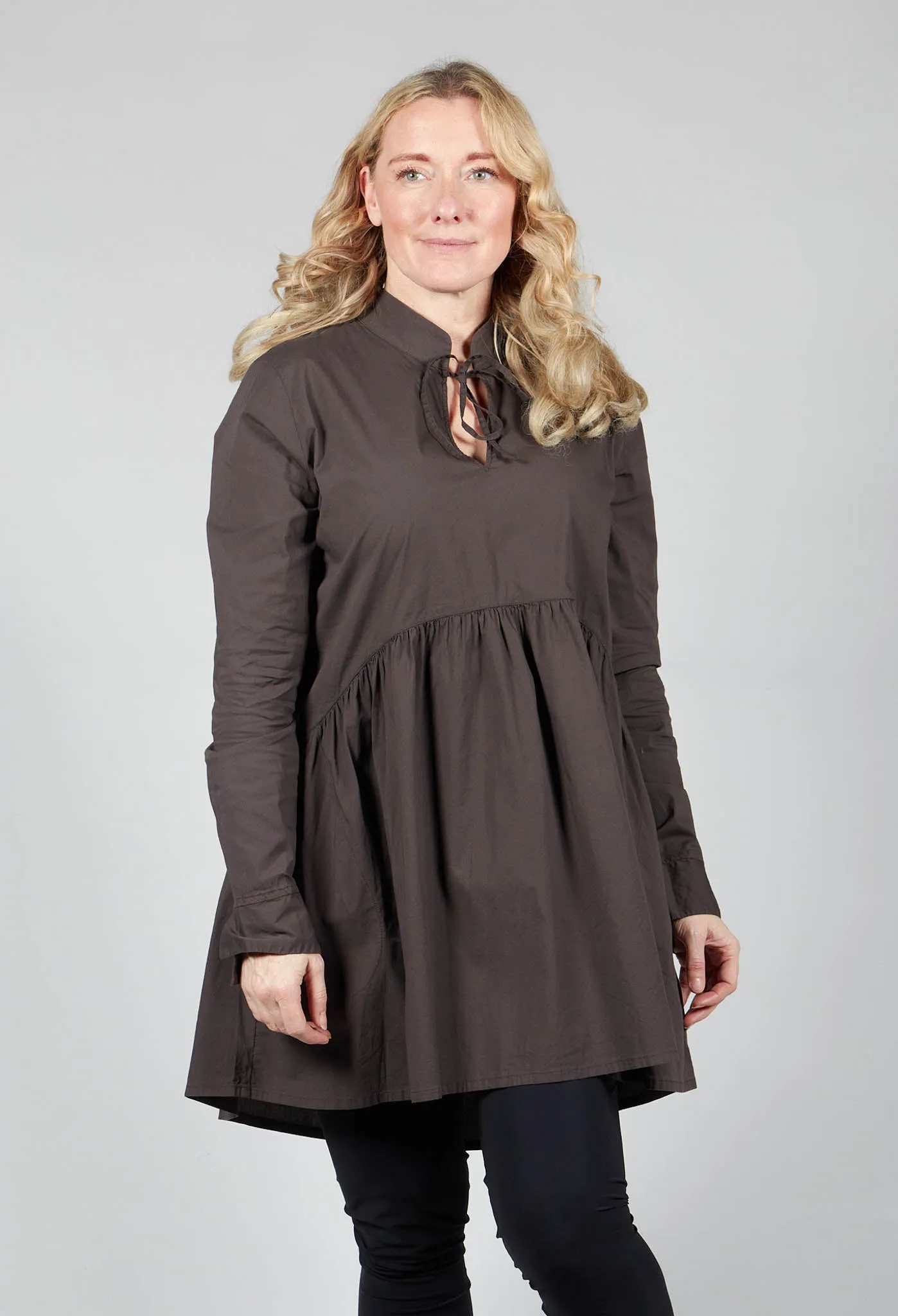 Blouse Hikari in Brown