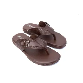 Buckled Padded Leather Slippers