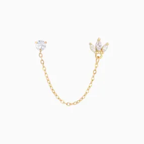 Crown Chain Earring