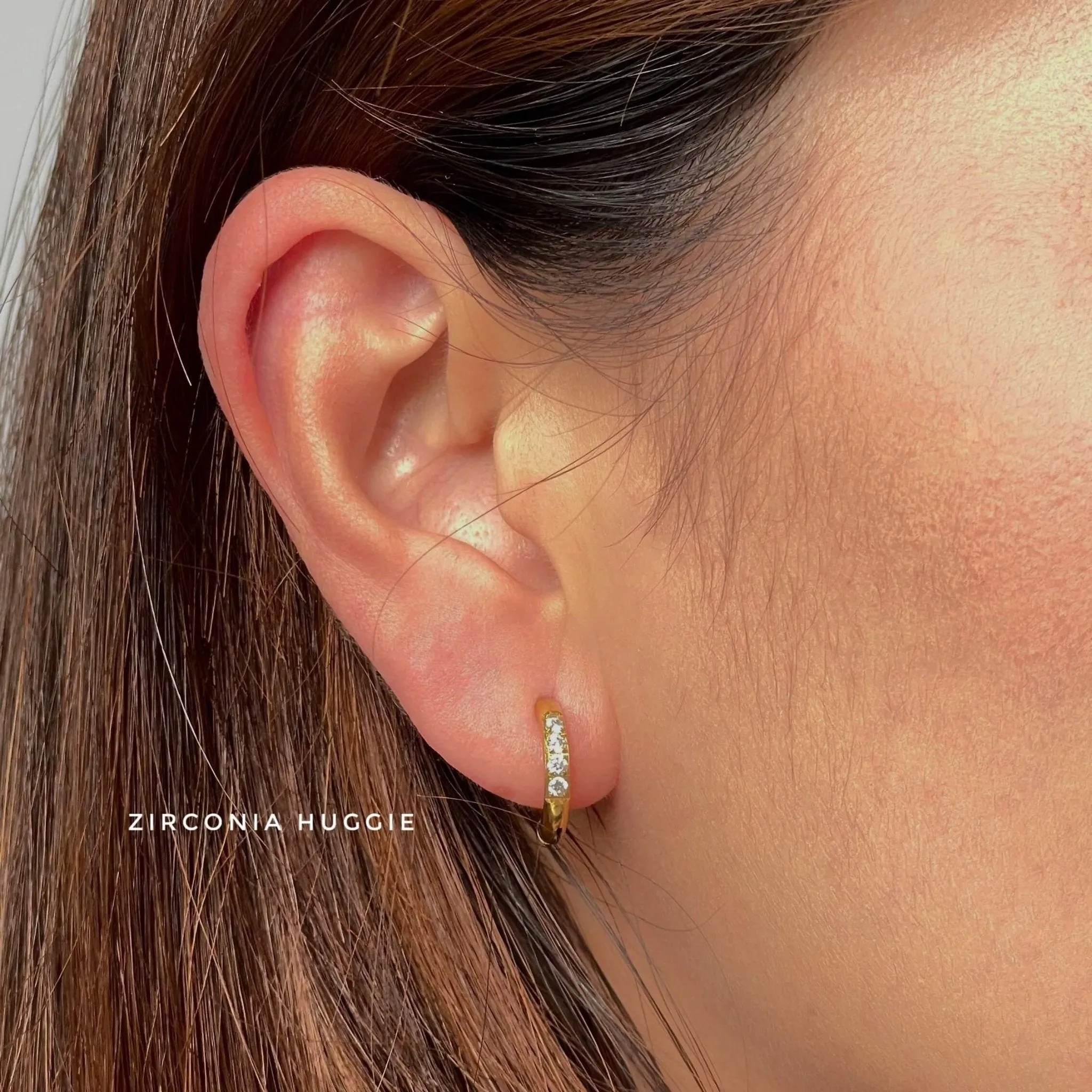 Gold Huggie Earring