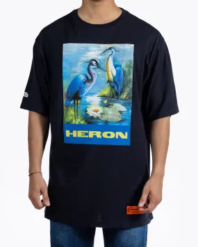 HERON PRESTON HERON BIRD OVER TEE BLACK