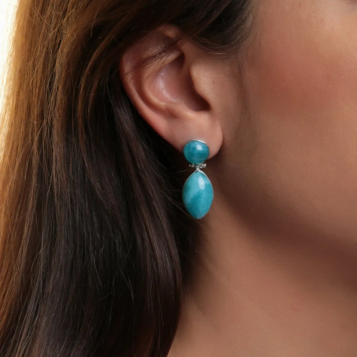 Larimar Drop Earrings Jenny