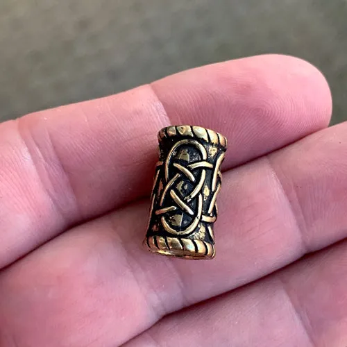 Long Viking Knotwork Beard Bead