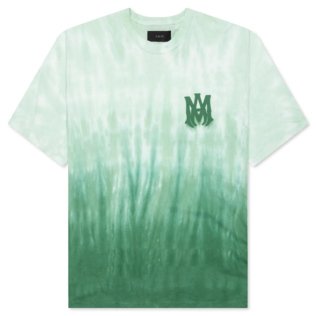 MA Logo Dip Dye Tee - Mineral Green