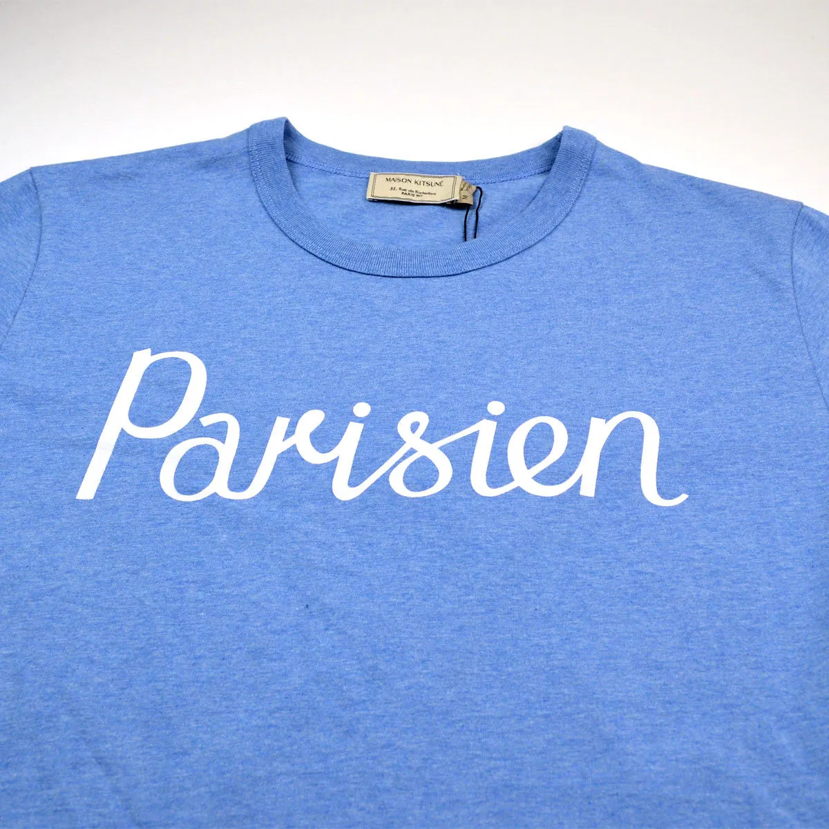 Maison Kitsuné - Parisien T-shirt - Blue Melange