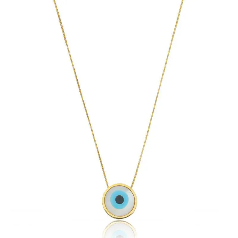 NECKLACE GREEK EVIL EYE 80CM LONG