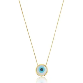 NECKLACE GREEK EVIL EYE 80CM LONG