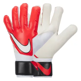 Nike Men's Grip 3 Goalkeeper Gloves White/Red