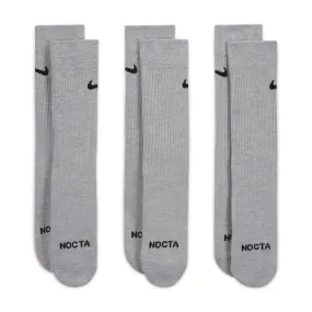   NOCTA Crew Socks 3-Pack 'Grey'