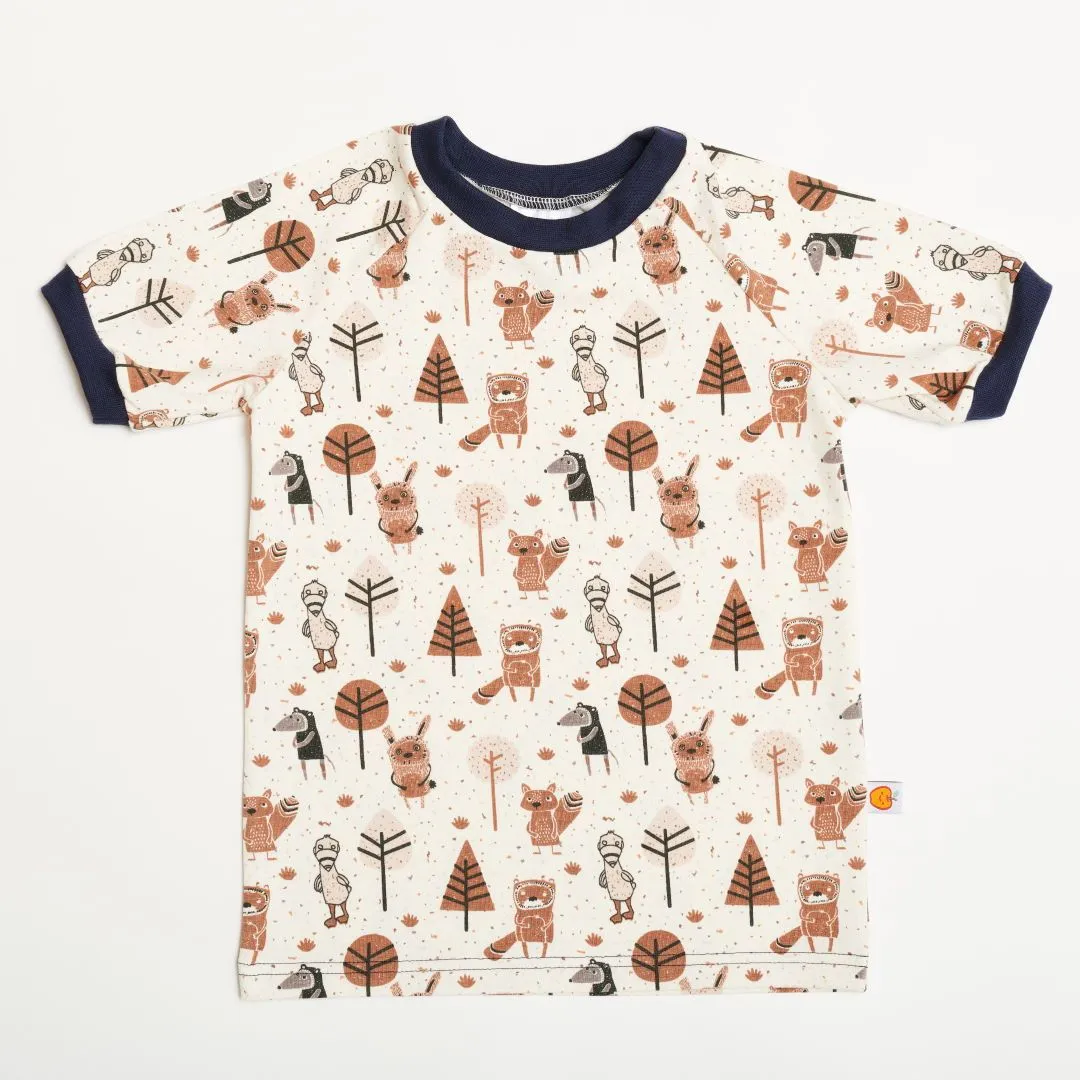 Organic cotton boys t-shirt "Paper Gang|Navy" mad from 95% organic cotton and 5% elasthane