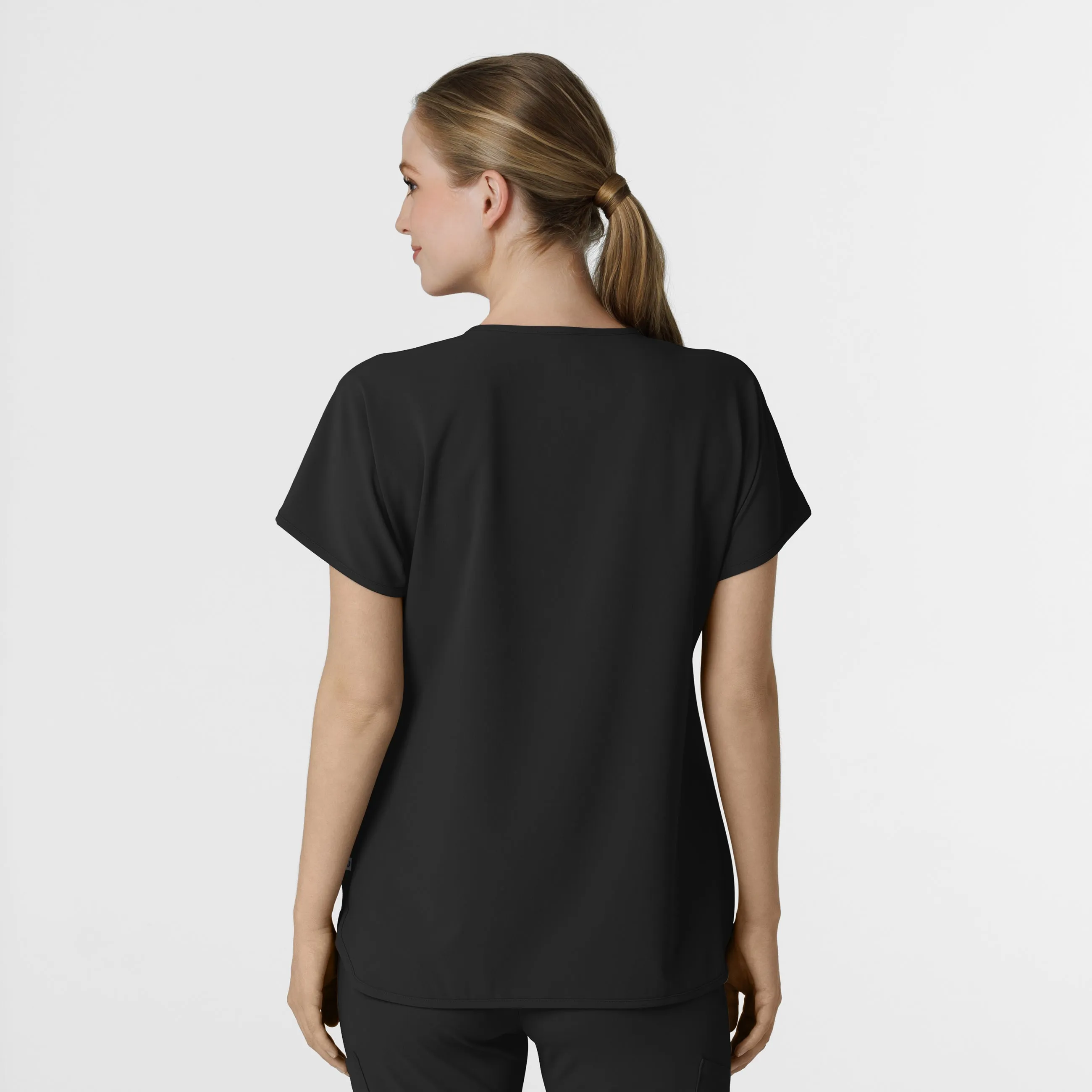 RENEW Women's Dolman Scrub Top - Black