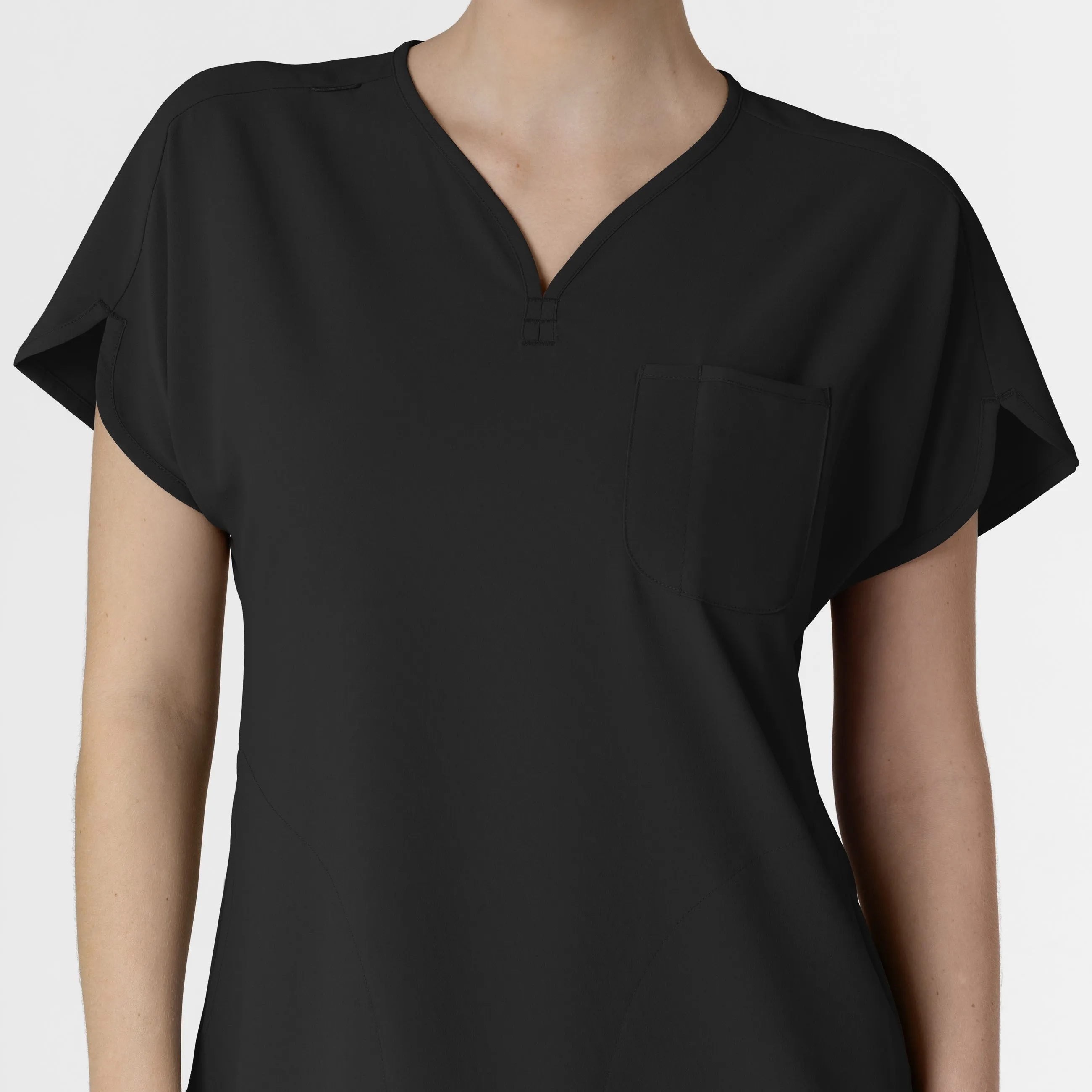 RENEW Women's Dolman Scrub Top - Black