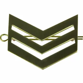 Sgt Brass Chevrons with Shanks