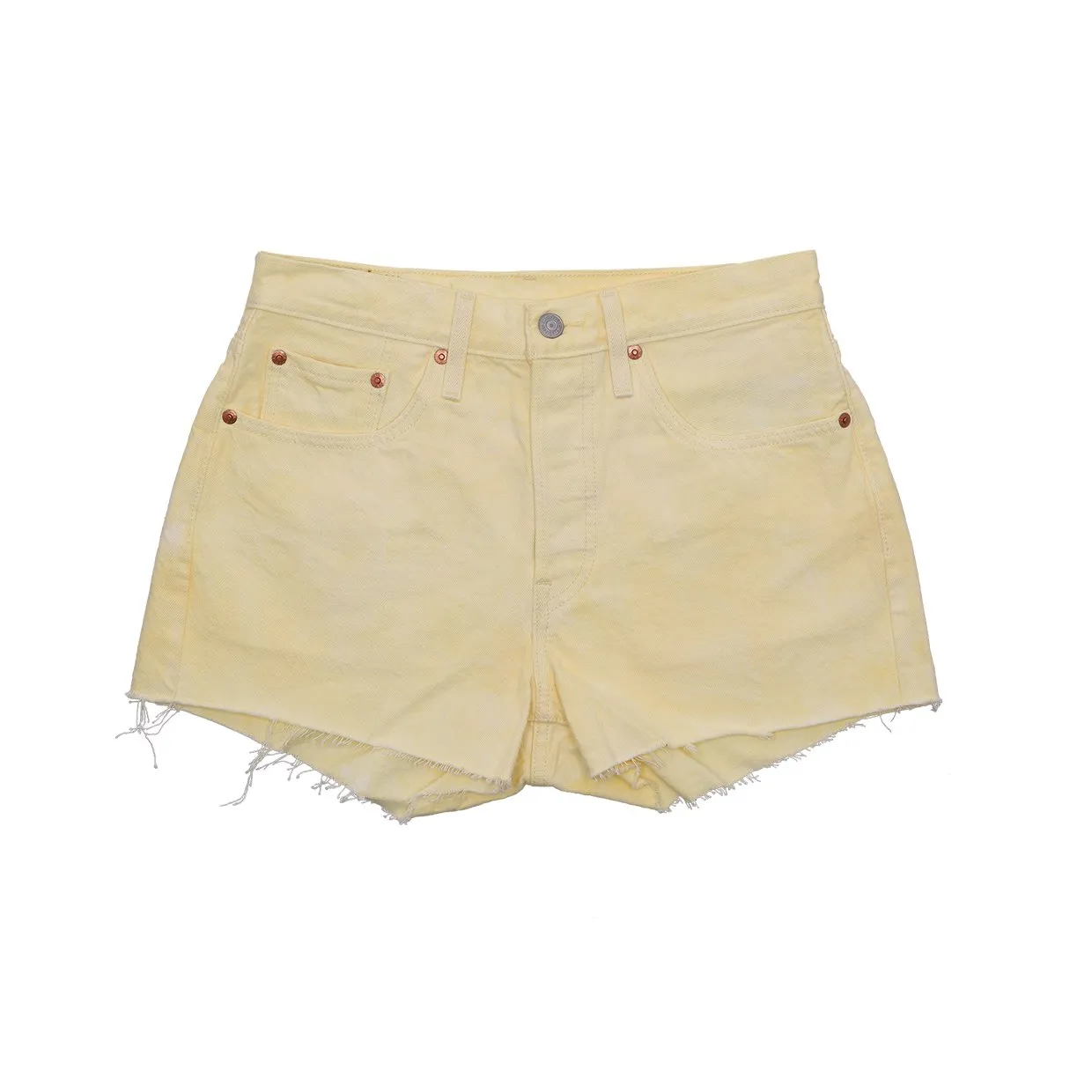 Shorts Donna Levi's 501 Original Giallo