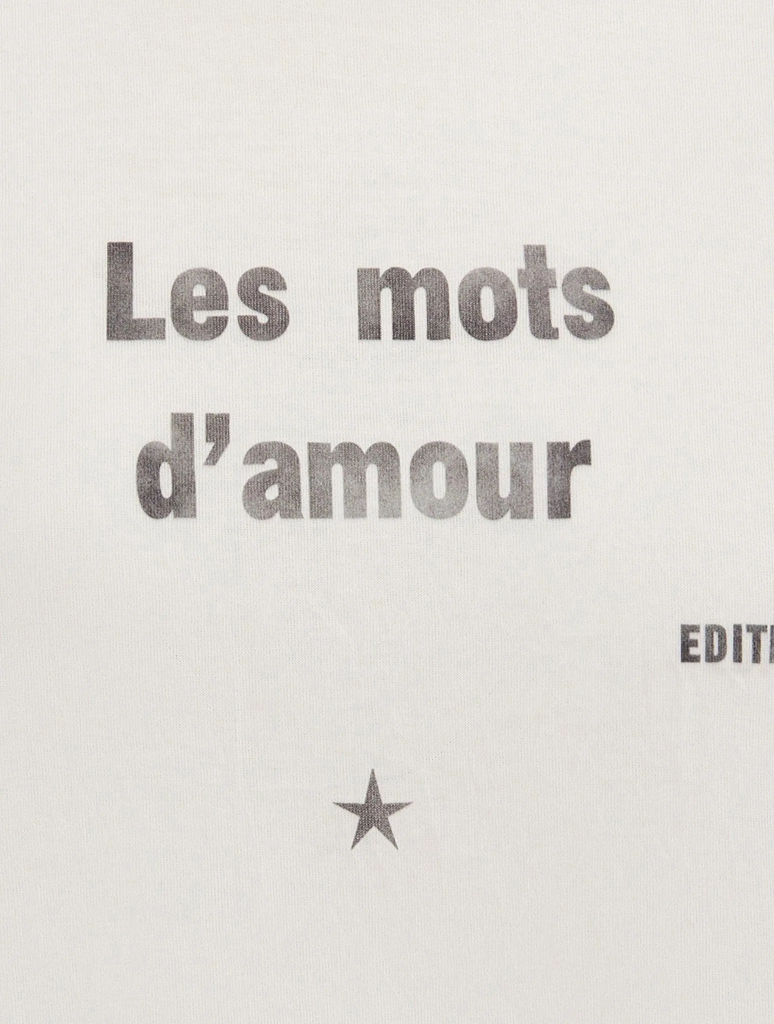 T-SHIRT “LES MOTS D`AMOUR”