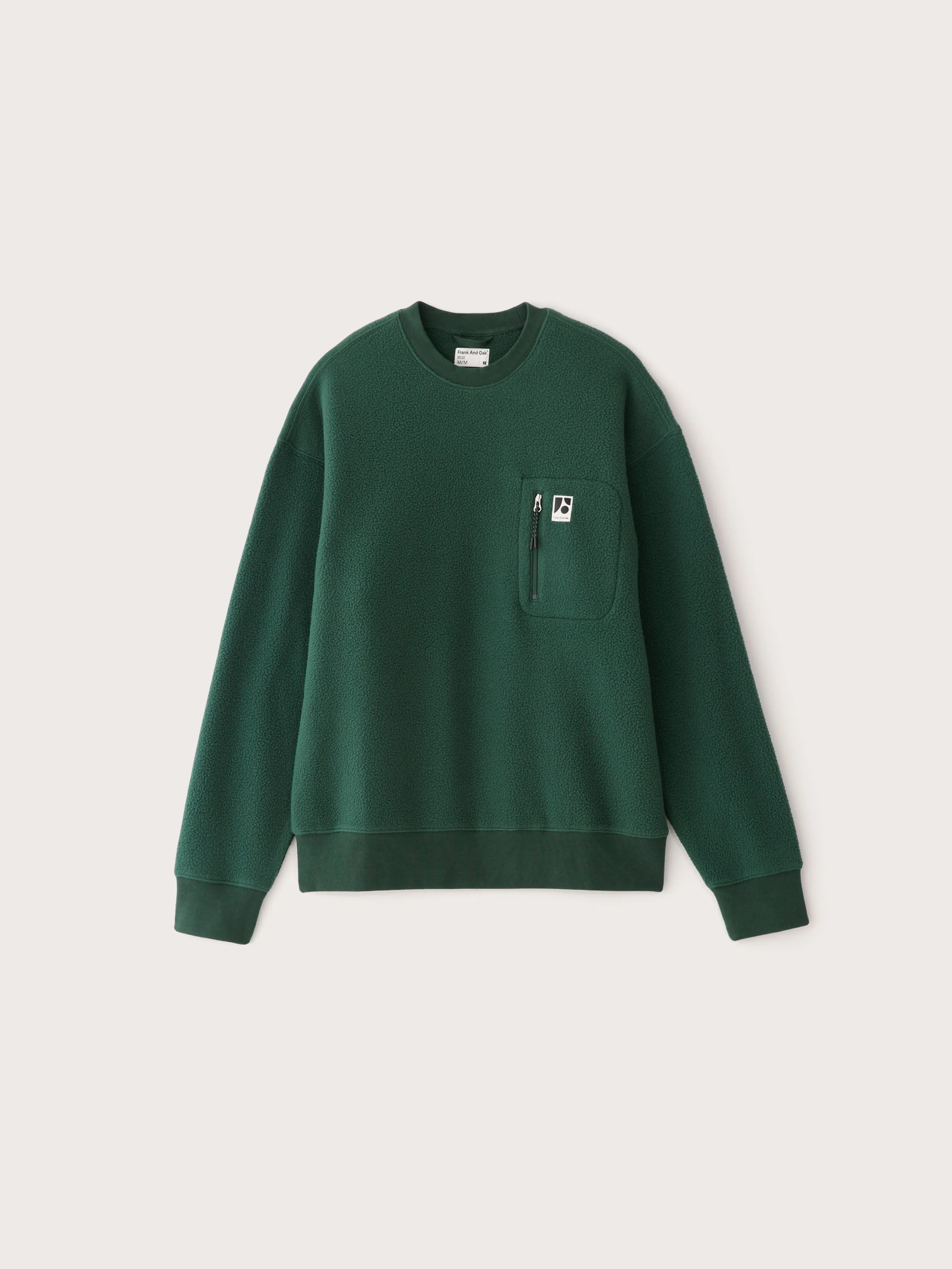 The Explorer Polar Fleece Crewneck in Midnight Teal