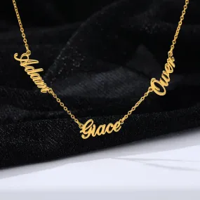 Three Names Necklace