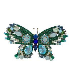 X-Large Butterfly in Emerald / Aqua / Turquoise