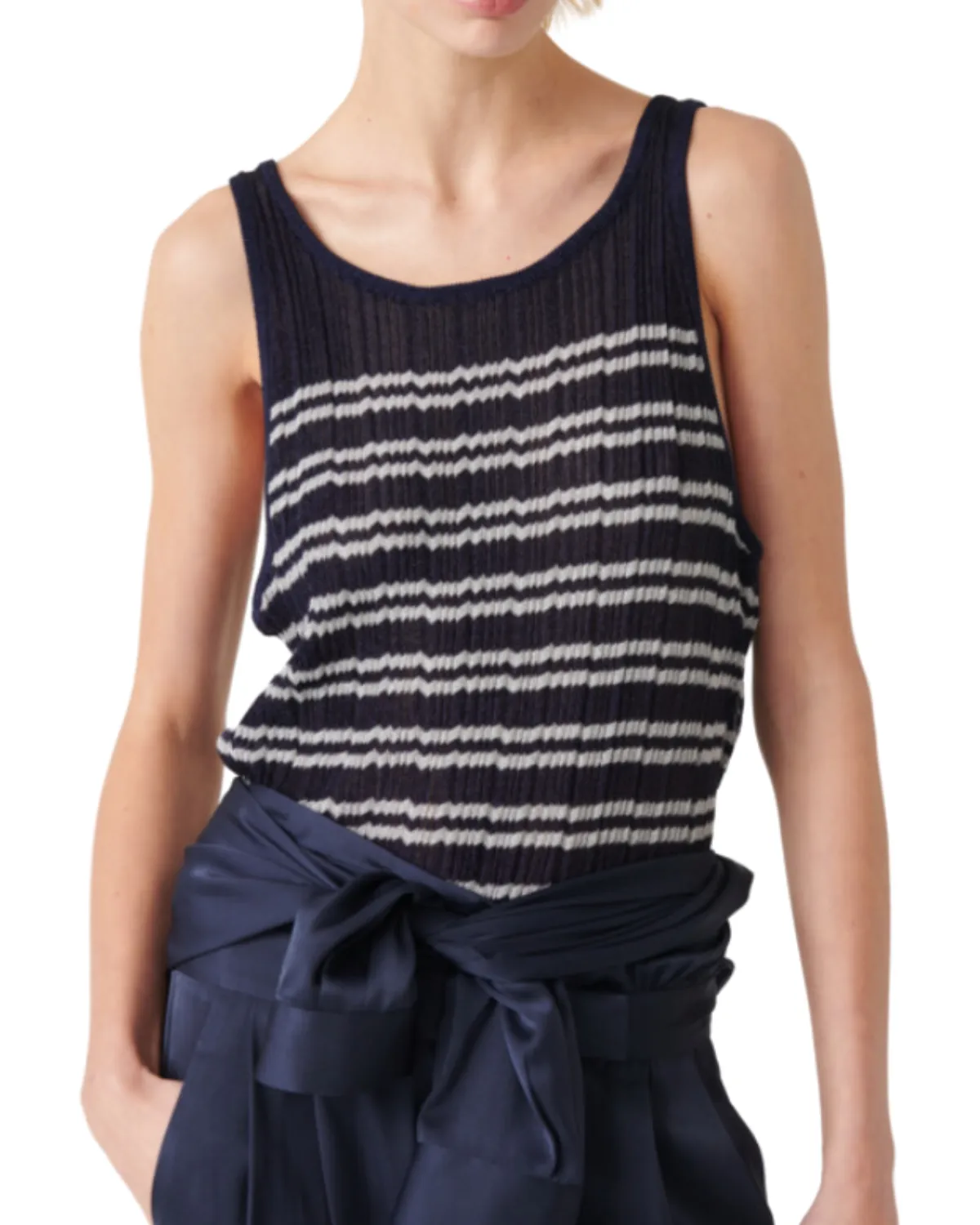 Zak Tank Top (Marine Stripe)