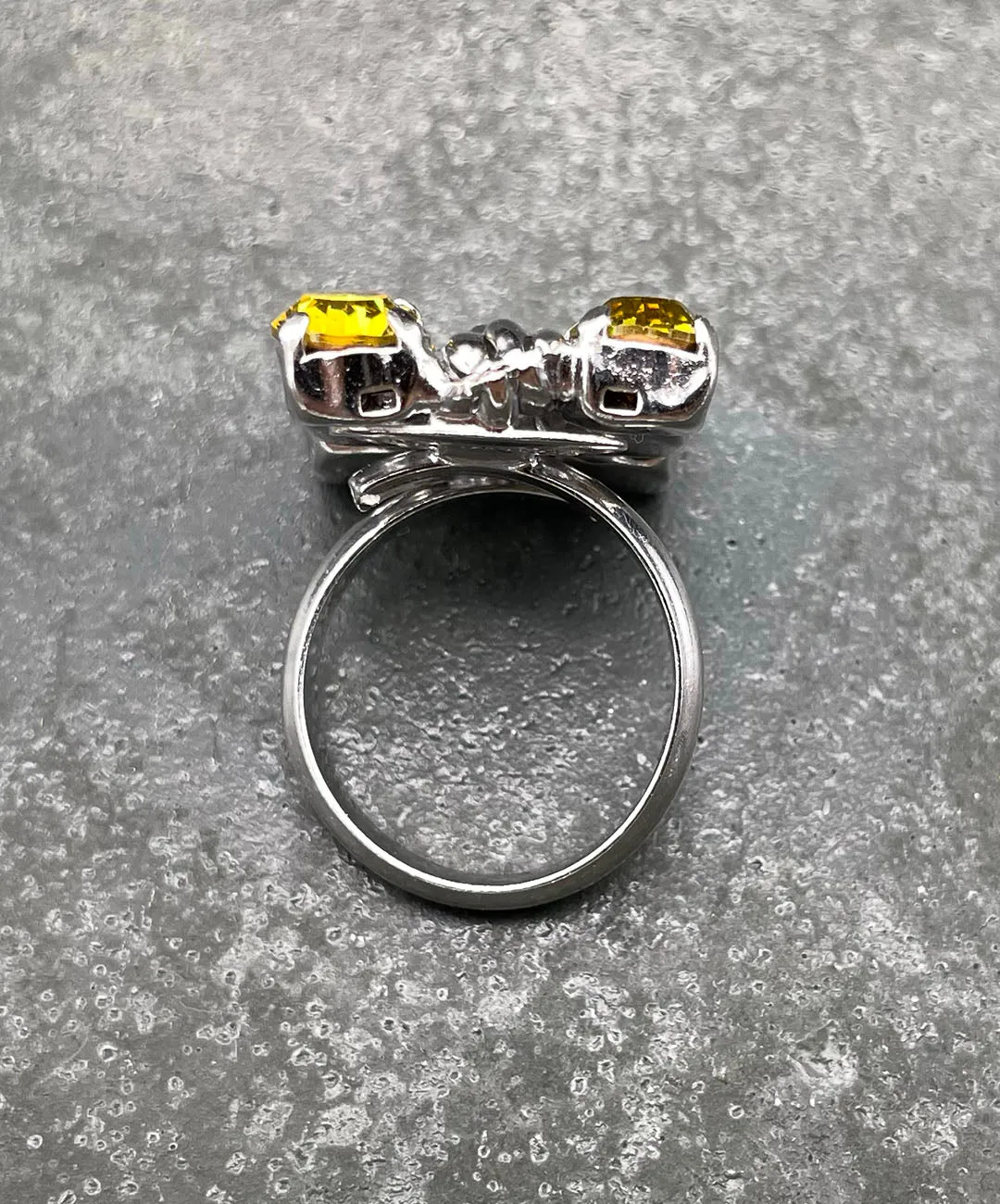 【ドイツ買付】ヴィンテージ SEIBOTH イエロー ビジュー リング/Vintage SEIBOTH Yellow Bijou Ring